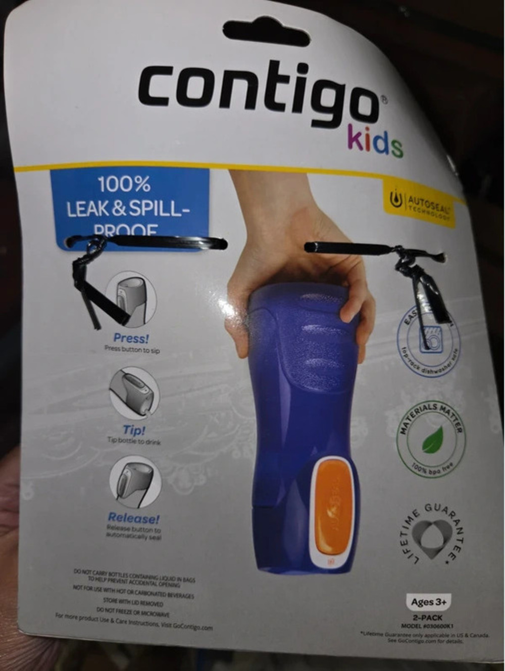 Continously kids leakproof water bottle cups - Picture 3 of 4